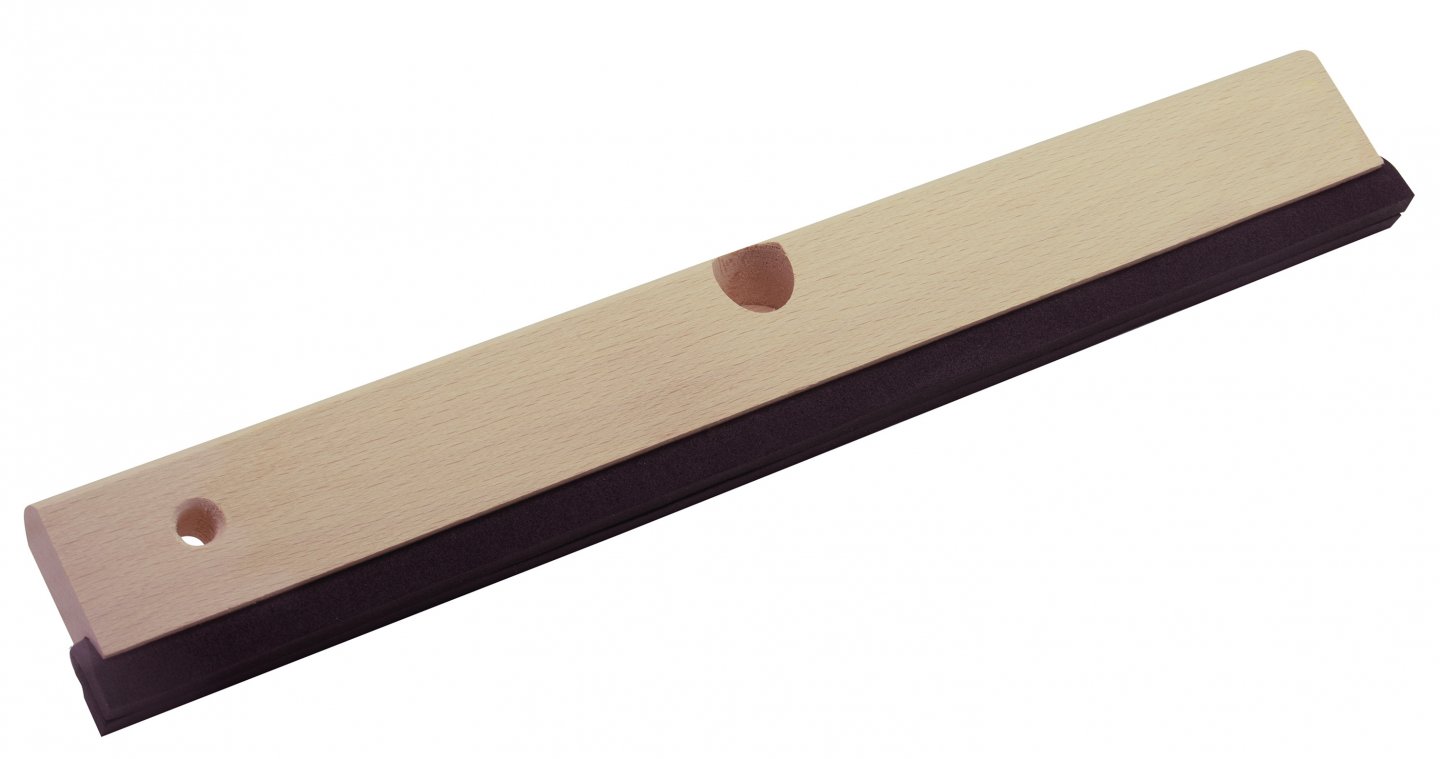 Wooden double foam squeegee