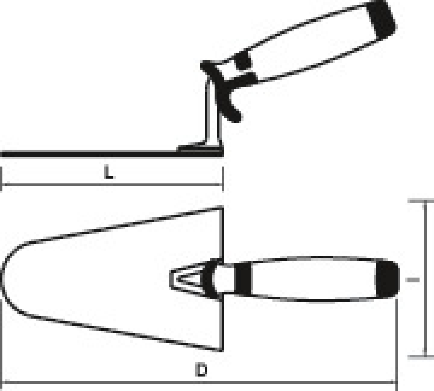 Stainless steel round trowel with bimaterial handle 02