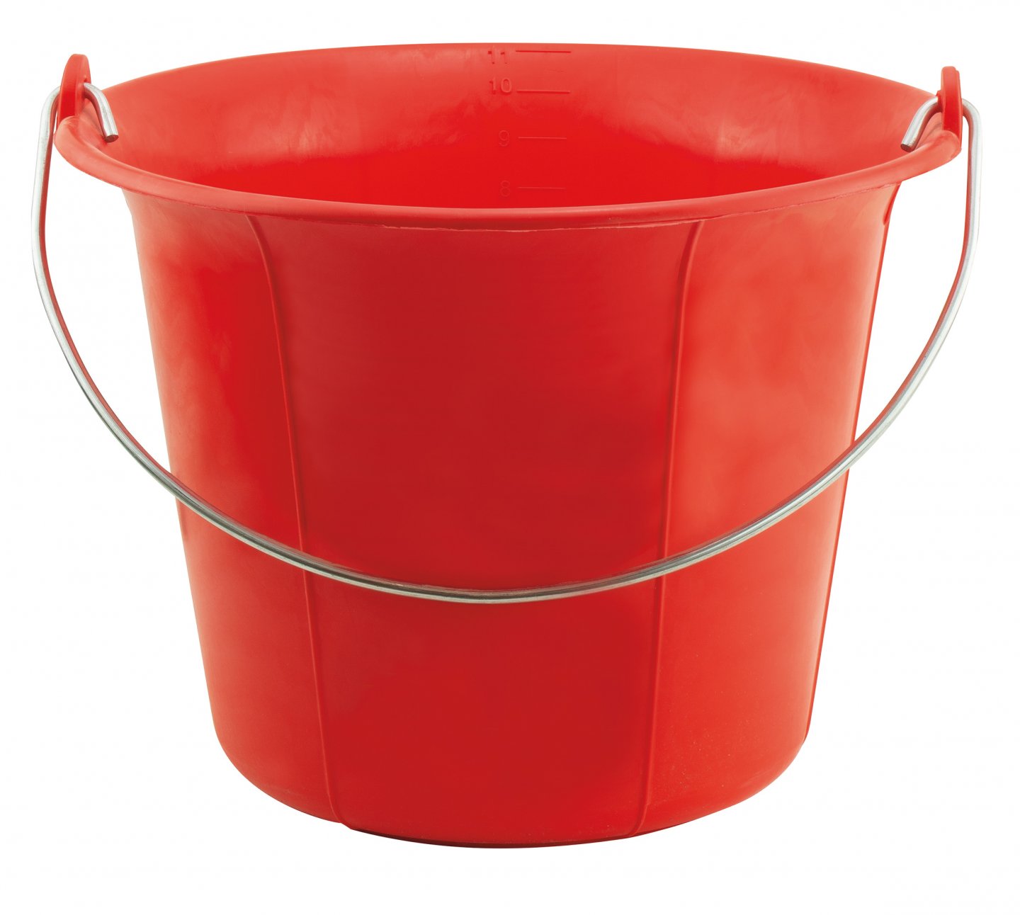 Red plastic bucket