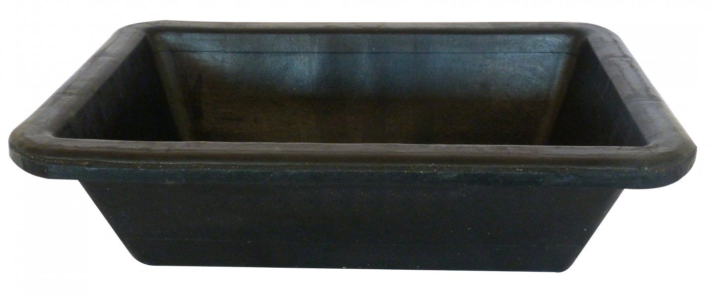 Rubber mason's trough