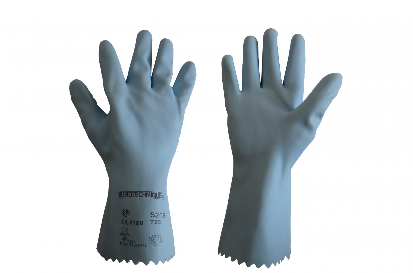 Latex protective gloves