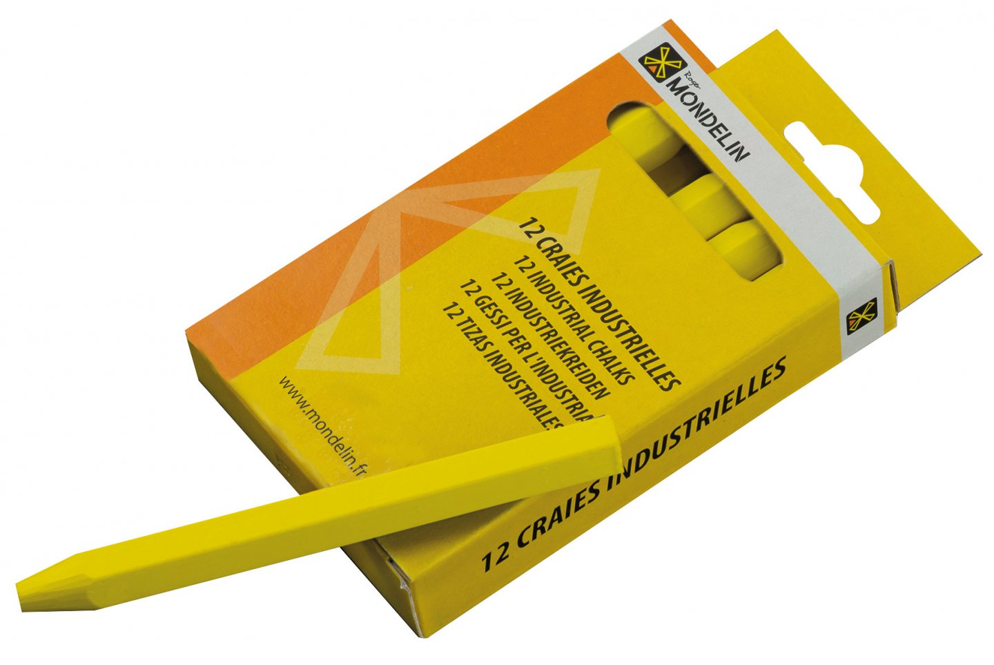 12 yellow chalk sticks