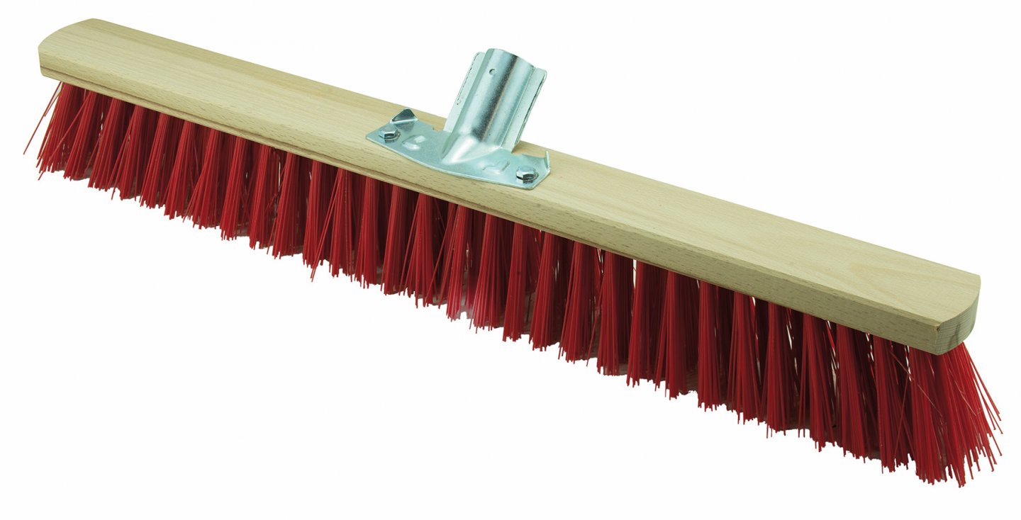 Wide red crynovil broom