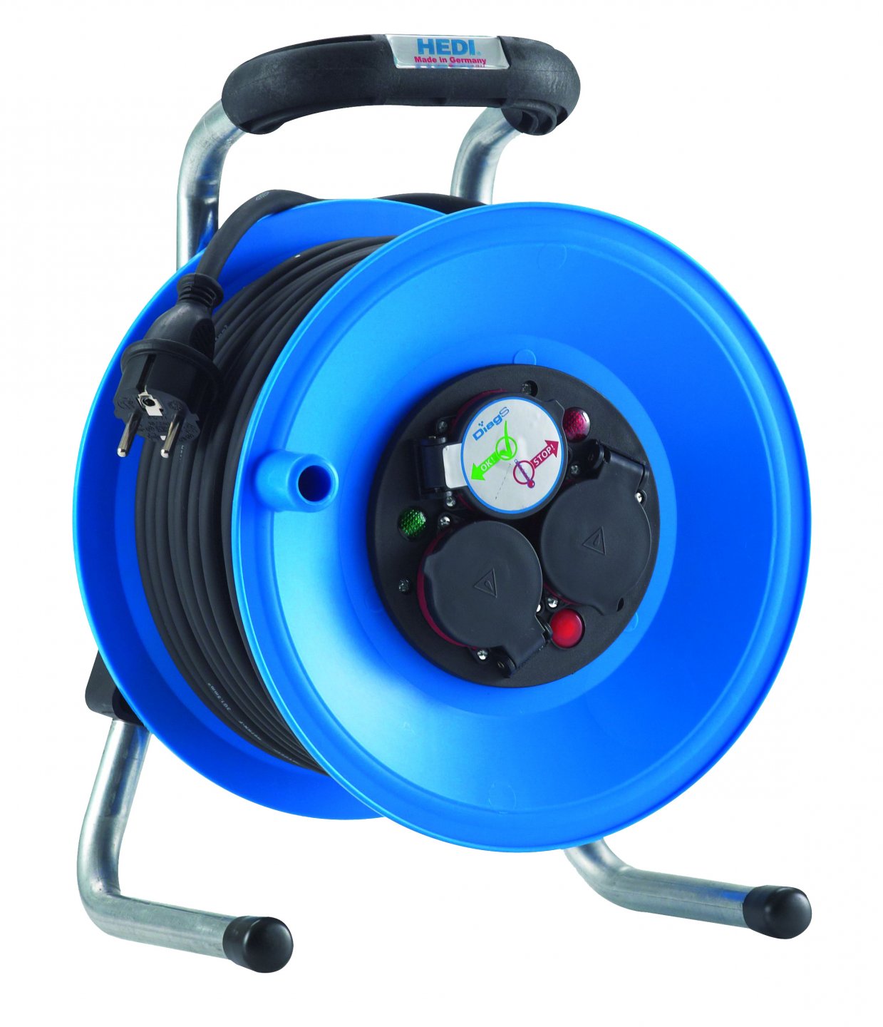 Cable reel - 25 m - 3 plugs - ip44