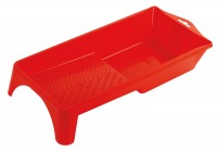 Flat plastic tray for 110 mm rolls