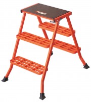 Steel folding step-stool