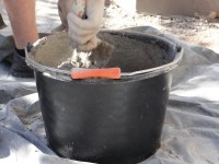 Flared plastic bucket with handle 02