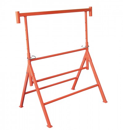 Adjustable professional folding trestle, all metal