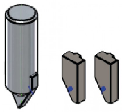 Spare parts for graduated tile drill