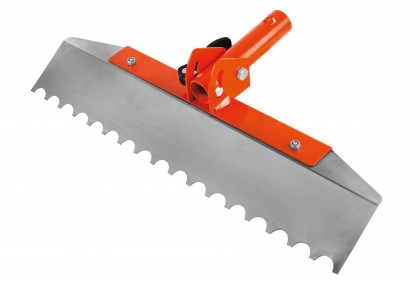 Hinge-head drill toothed blade half-round