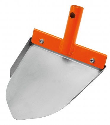 Pole-mounted shovel