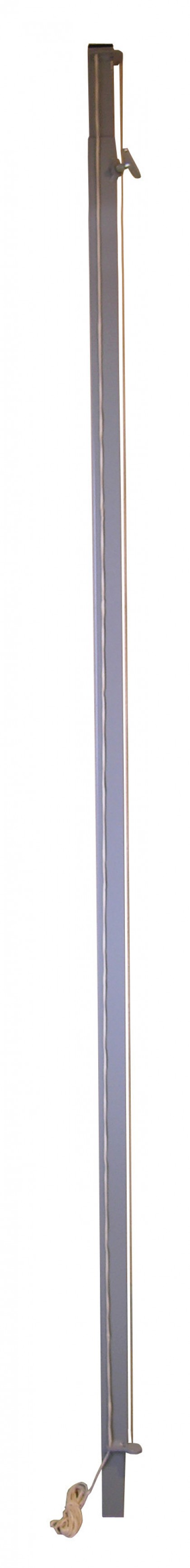 Telescopic ruler with vertical cord