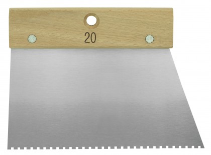 20 cm adhesive spreader - wooden handle