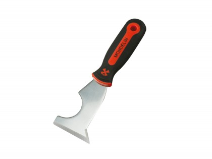 Multi-purpose knife with bimaterial handle