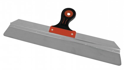 Coating knife - bi-material handle - angles rounded