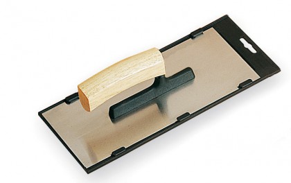 Spreader - fiberglass mounting - stainless steel blade - wooden handle