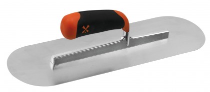 Floor spreader - double-rounded blade