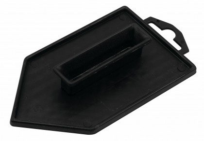 Pointed black plastic float, plastic handle