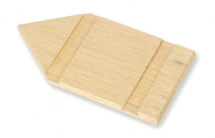 Spare tray for pointed wooden float