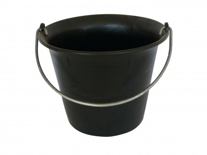 Plastic mason bucket with thick cove