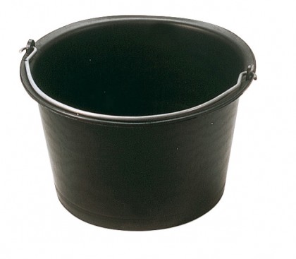 Flared plastic bucket