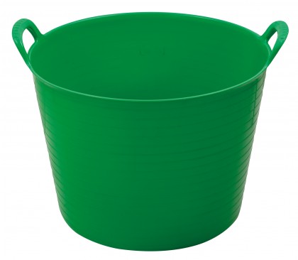 Green flexible plastic tub