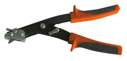 Nibbler shears with built-in waste curl cutter