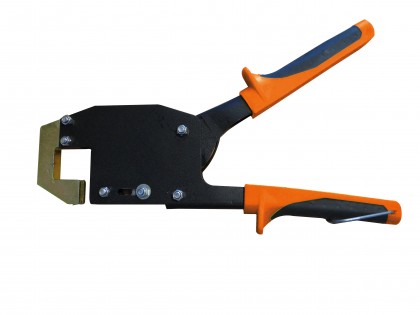 One-handed stapling pliers for maxi profiles