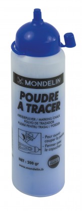 Blue chalk line powder