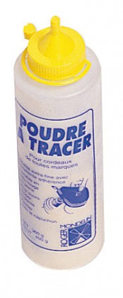 Yellow chalk line powder
