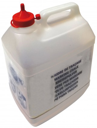 Blue chalk line powder