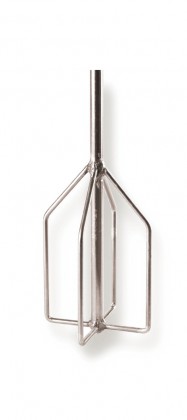 Mixing paddle whip for liquid materials