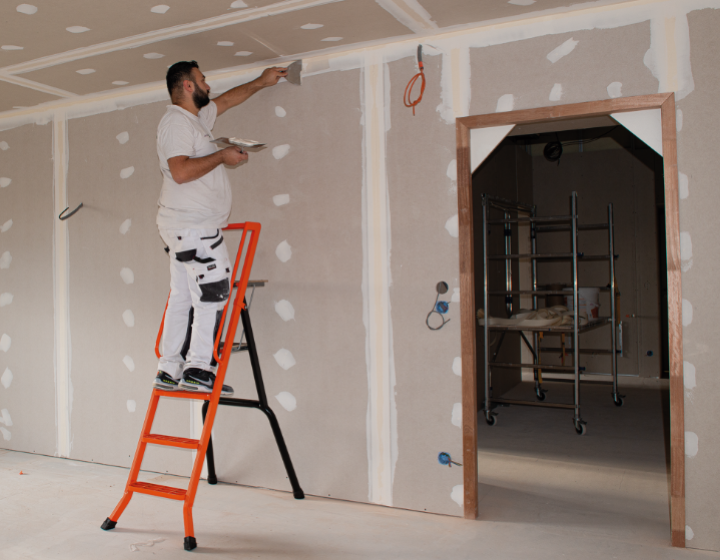 Artisan plaquiste escabeau Mondelin