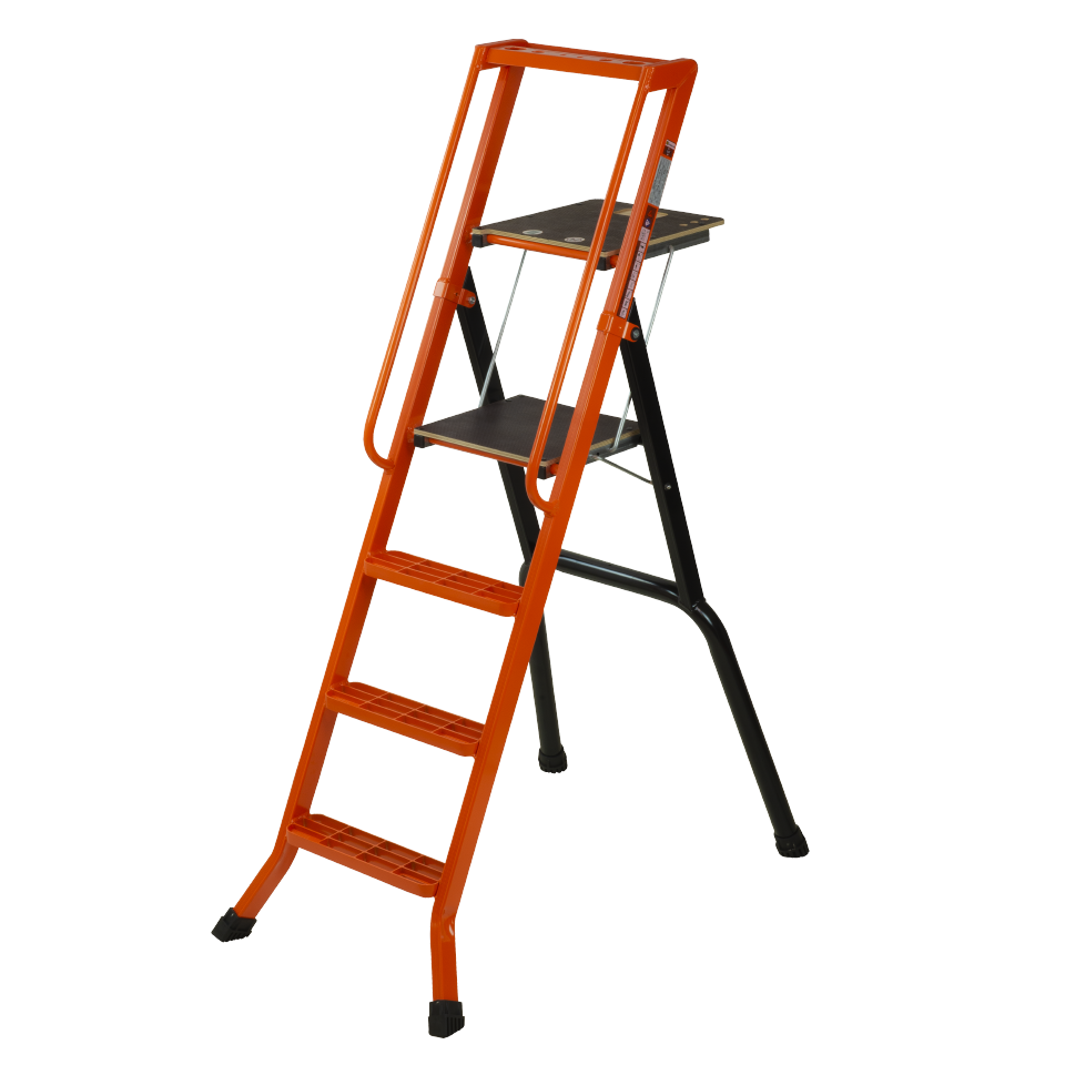 Lescabo® the practical and robust 3 to 6 step ladder